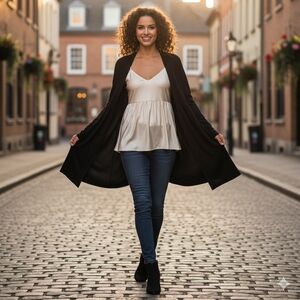 SHEIN women's Emery Rose black cardigan NWT